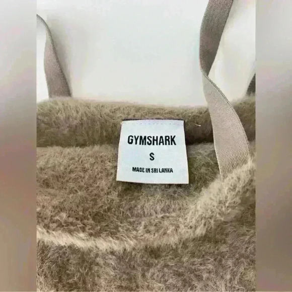 Gymshark Whitney Simmons Eyelash Knit Brown New Top Bra bandeau - Picture 3 of 16